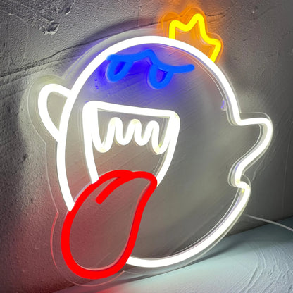 Gaming Neon Sign Boo Ghost