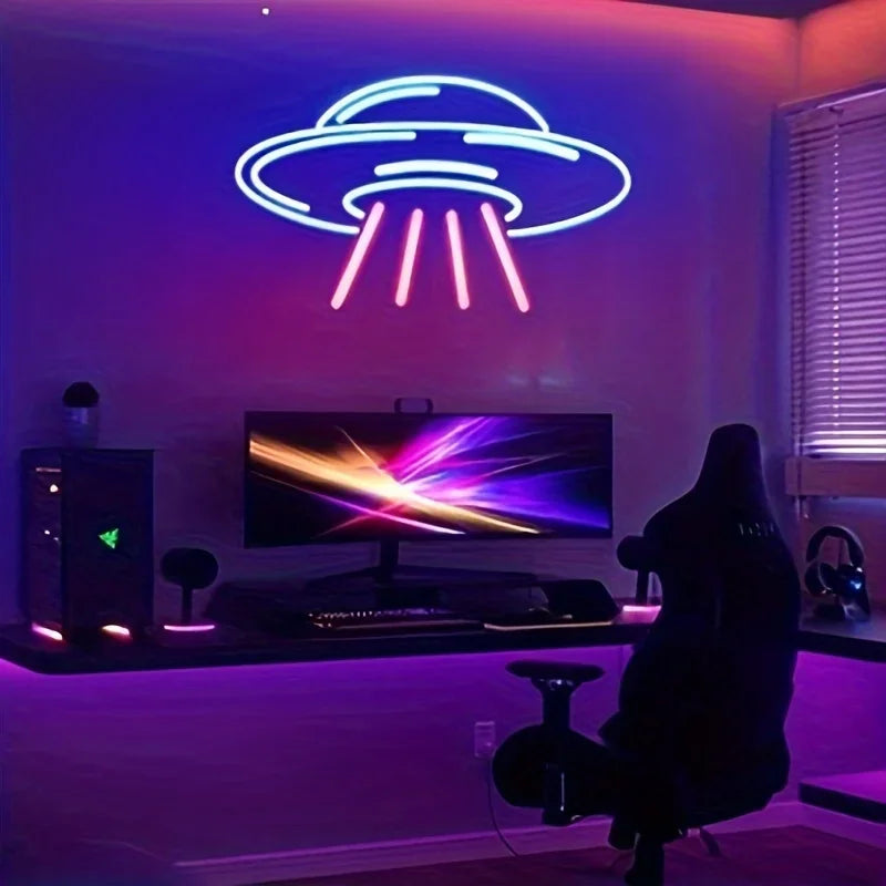 Gaming Neon Sign UFO