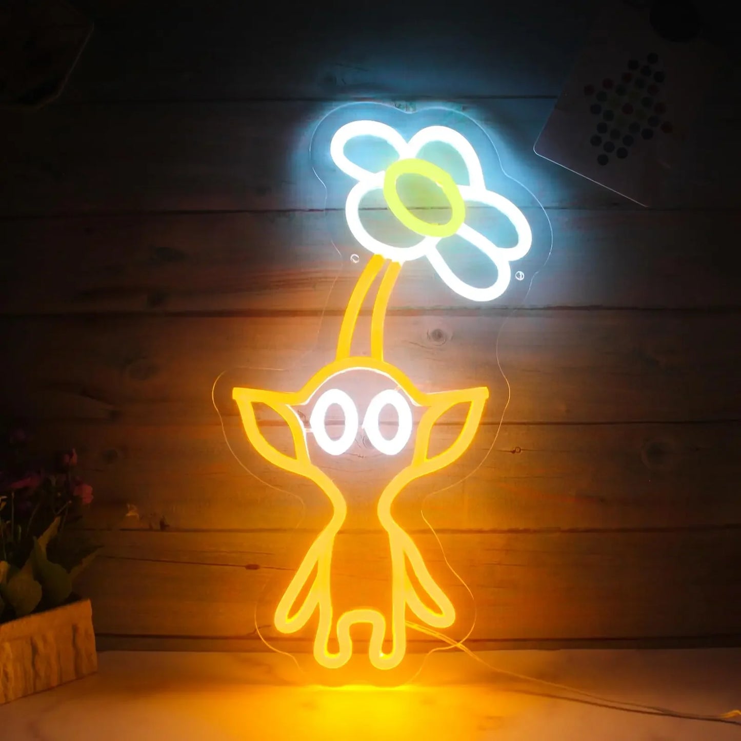 Gaming Neon Sign Yellow Creature